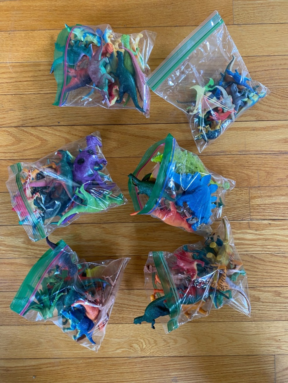 60 Plus Assorted Colorful Kids Dinosaur Toy Pack - Like New